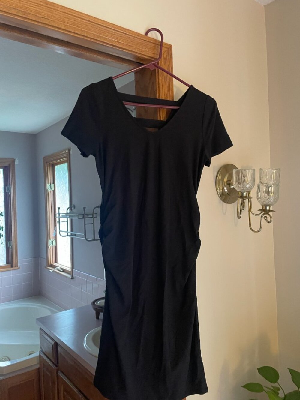 Black Full Moon Maternity Dress